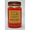 More Than A Candle More Than A Candle APJ16M 16 oz Mason Jar Soy Candle; Apple Jack APJ16M